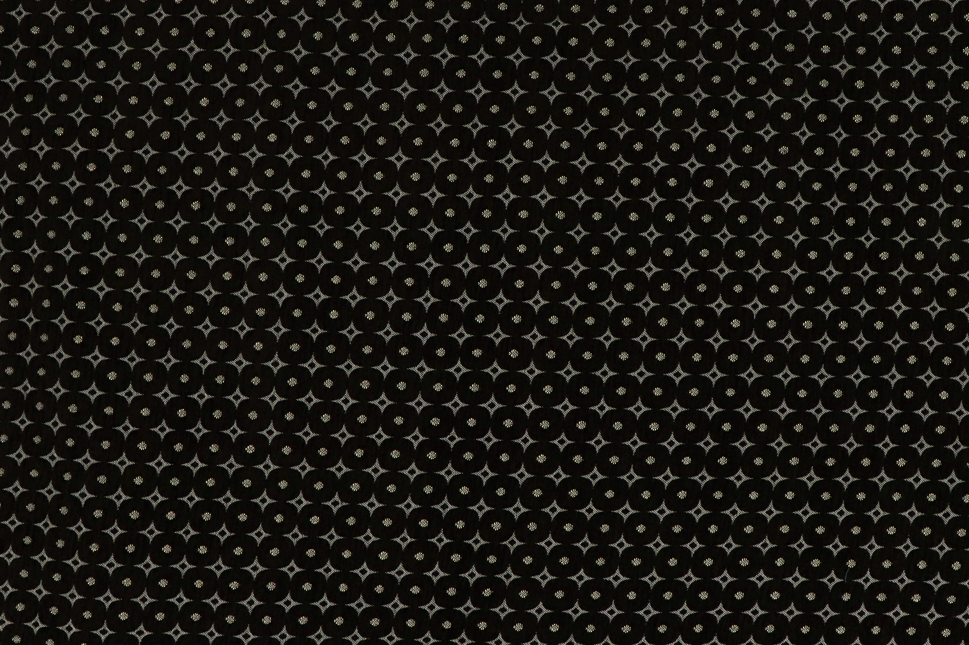 Dekostoff, Emir, schwarz/ silber / gold glitzernd