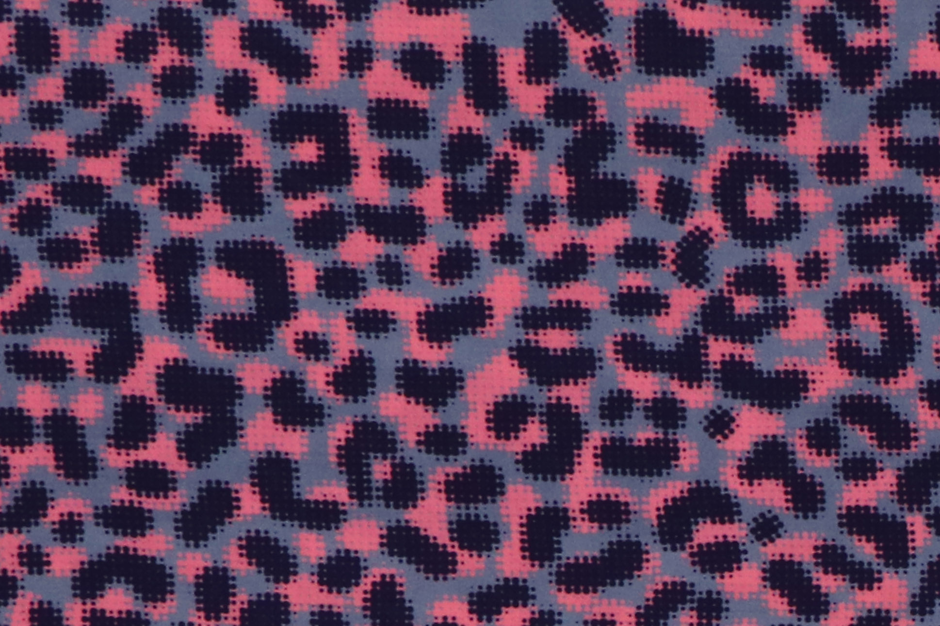 Viskose, Leo Dots by Thorsten Berger blau/pink