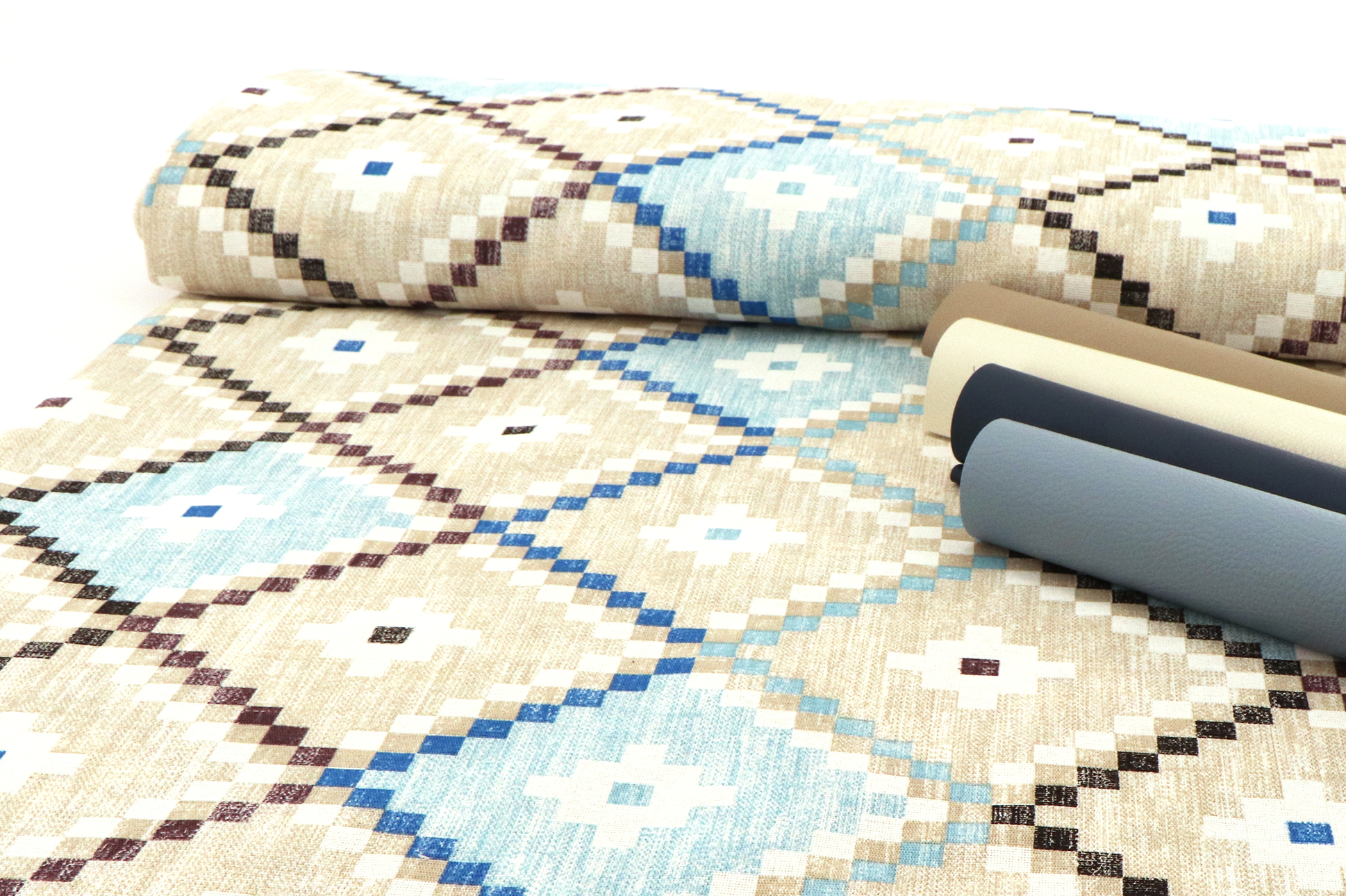Dekostoff, Outdoor geometrisches Muster bunt