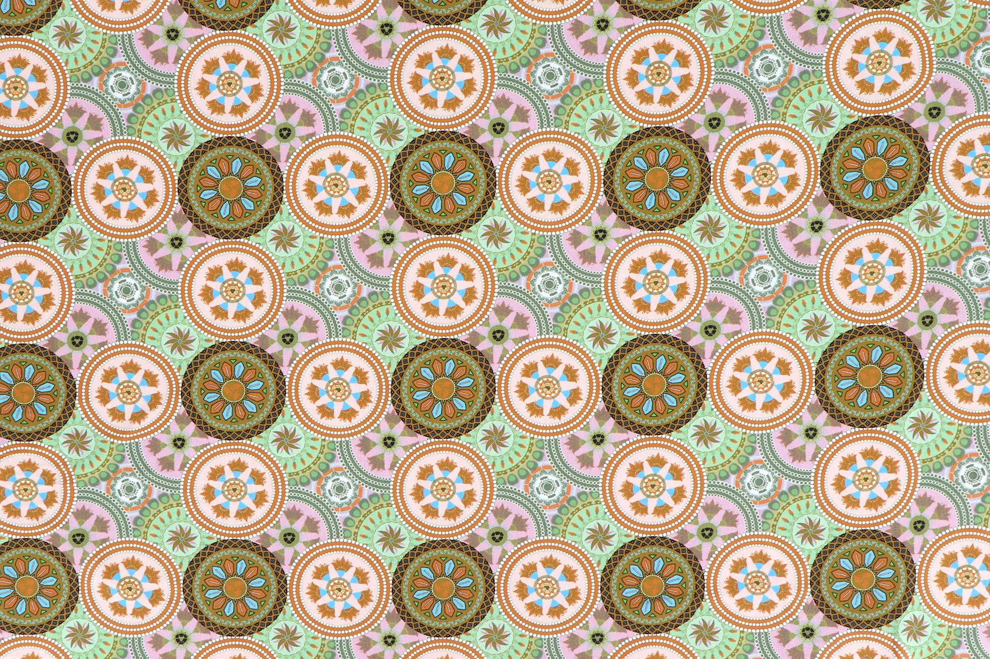 Jersey Fräulein von Julie, Mandalas grün