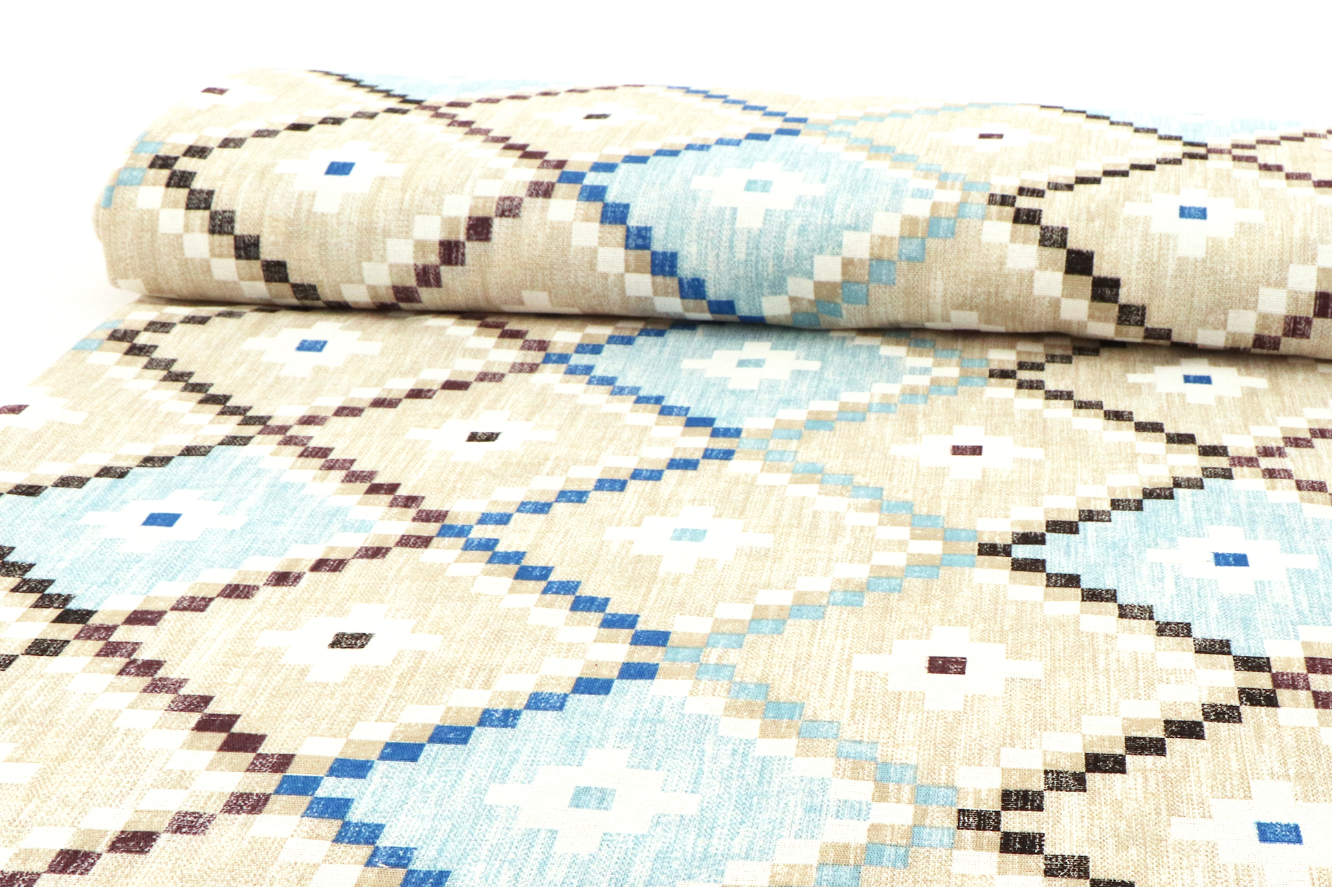 Dekostoff, Outdoor geometrisches Muster bunt