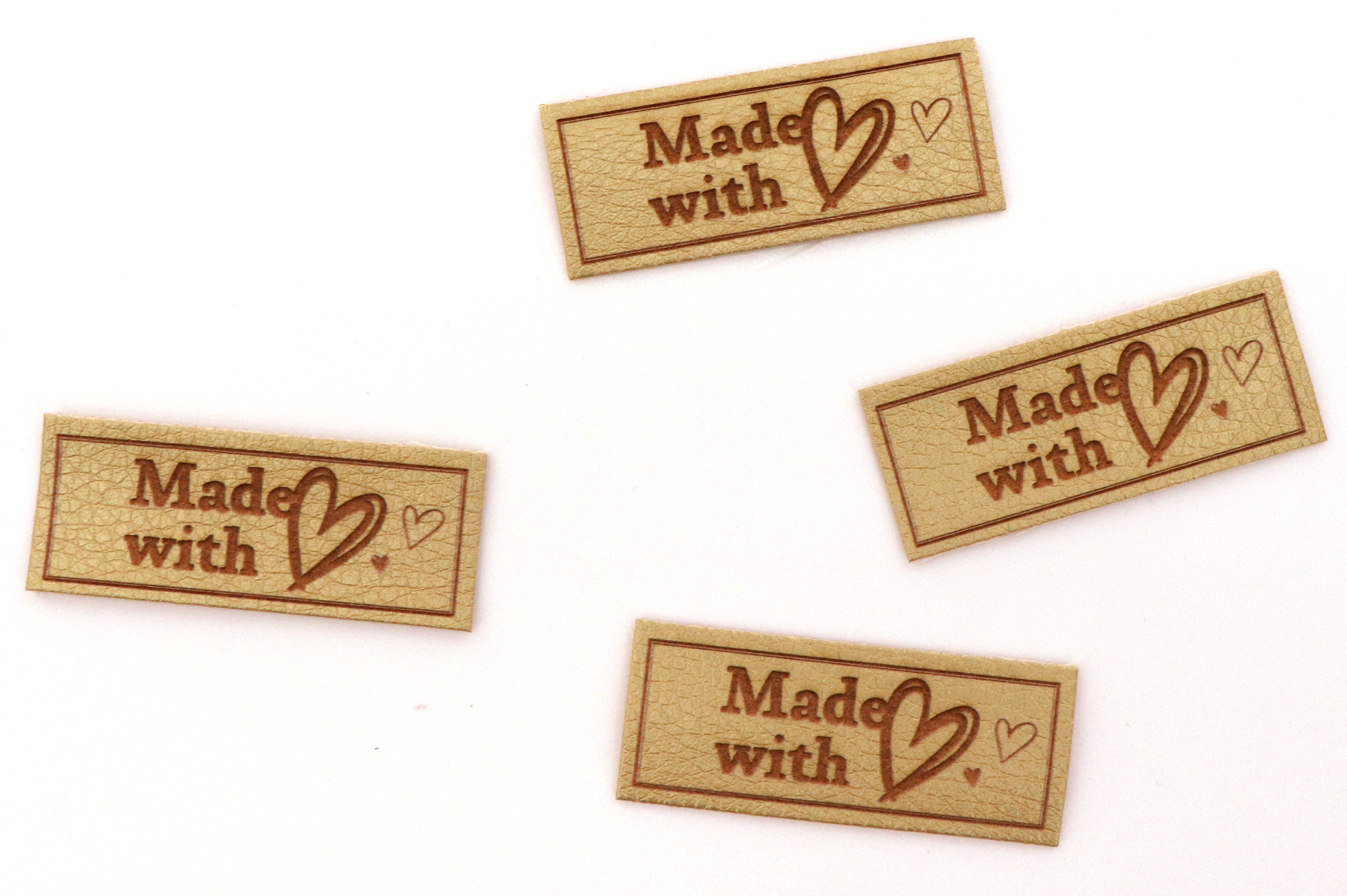 Label, "Made with love" gold