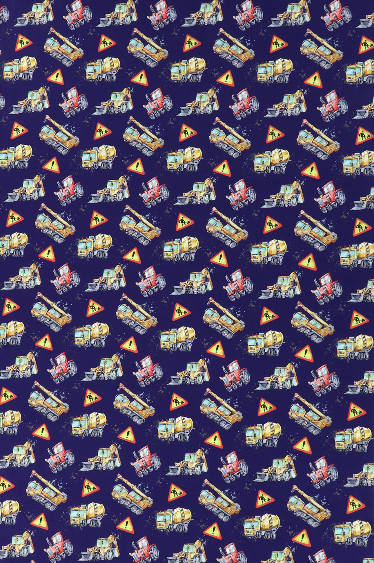 Jersey Fräulein von Julie, Baustellenfahrzeuge auf dunkelblau