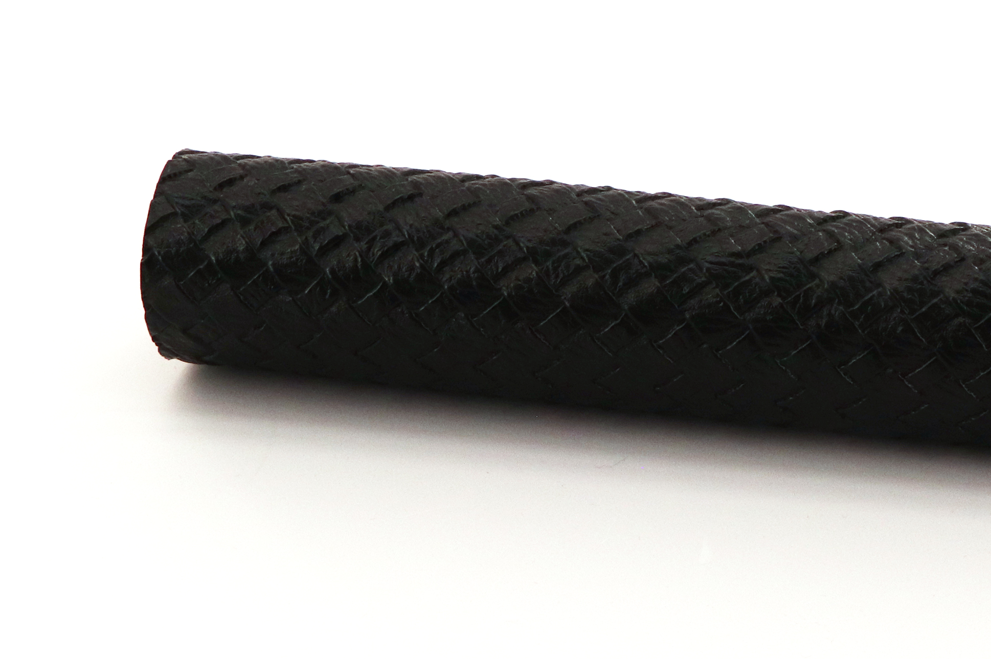 Kunstleder, 50 x 70 cm, grob geflochten schwarz Kunstleder, 50 x 70 cm, grob geflochten schwarz