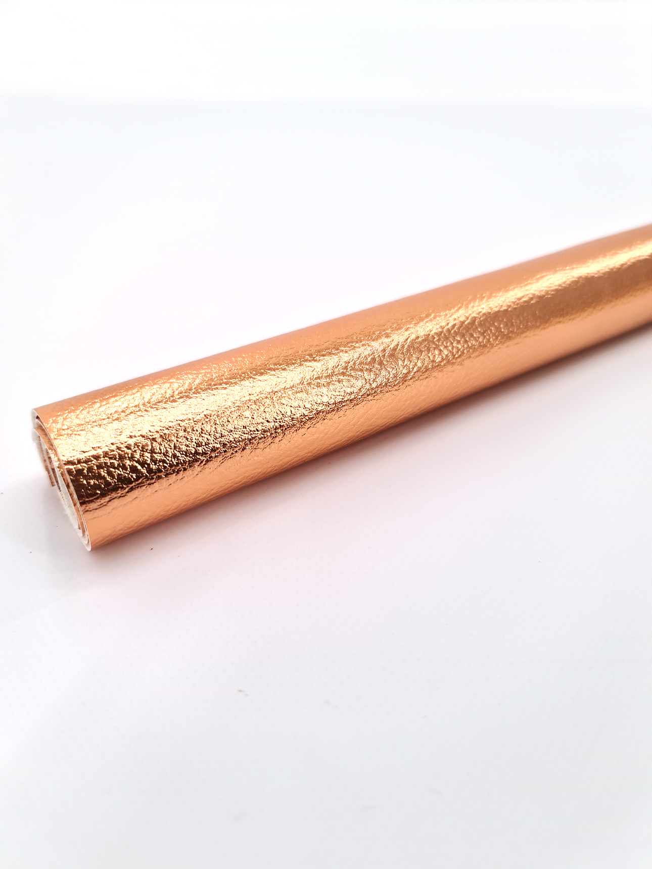 Kunstleder, 50 x 70 cm glänzend rosegold