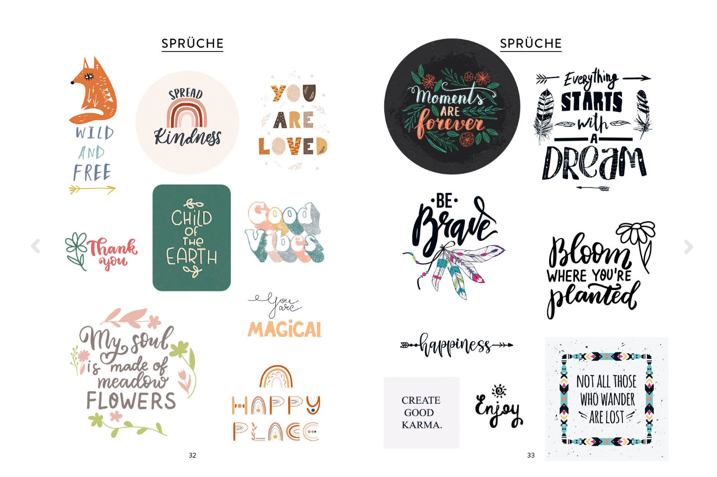 Stickerbuch - BOHO NATURE-STYLE