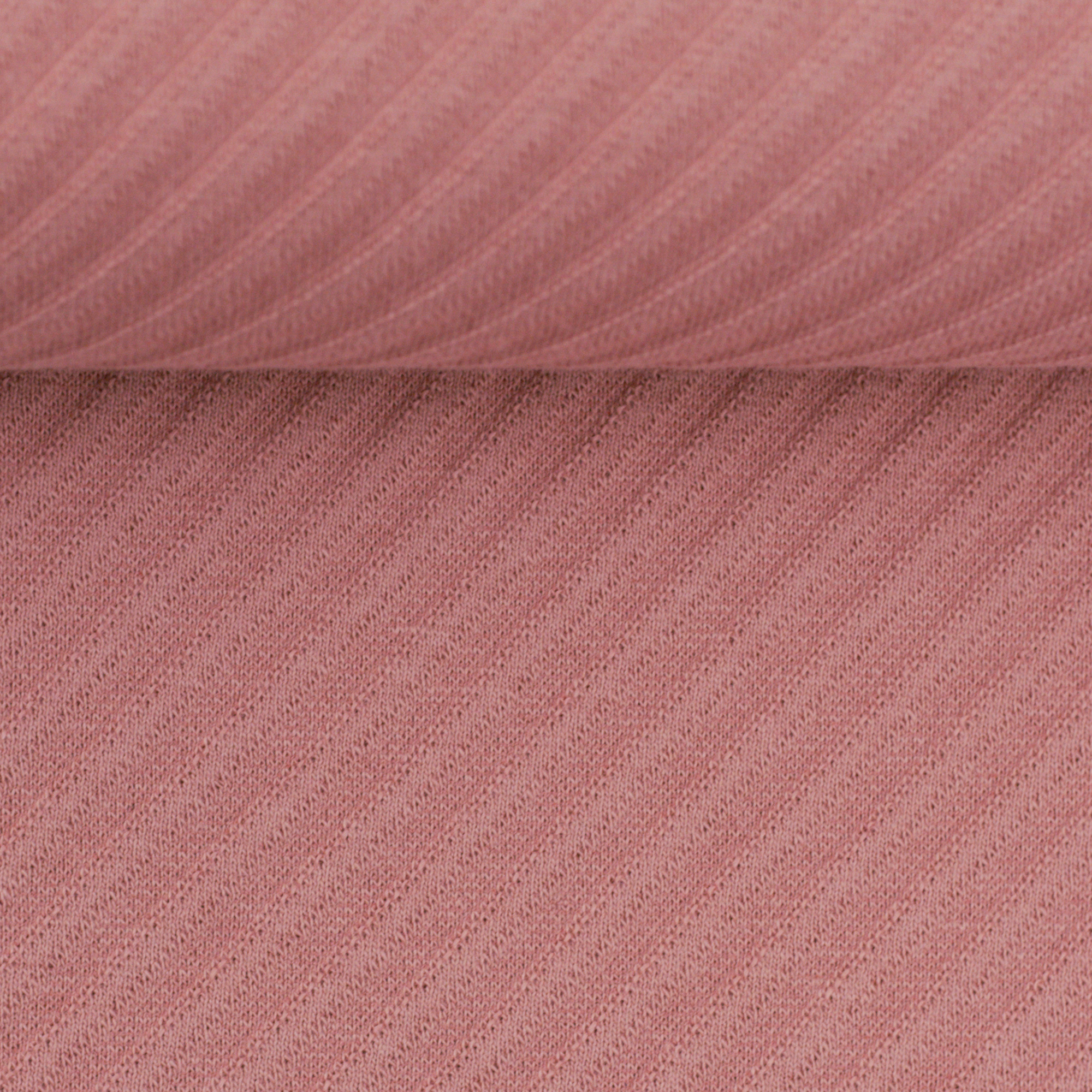 Jacquard - Jersey Sarina, diagonale Streifen altrosa