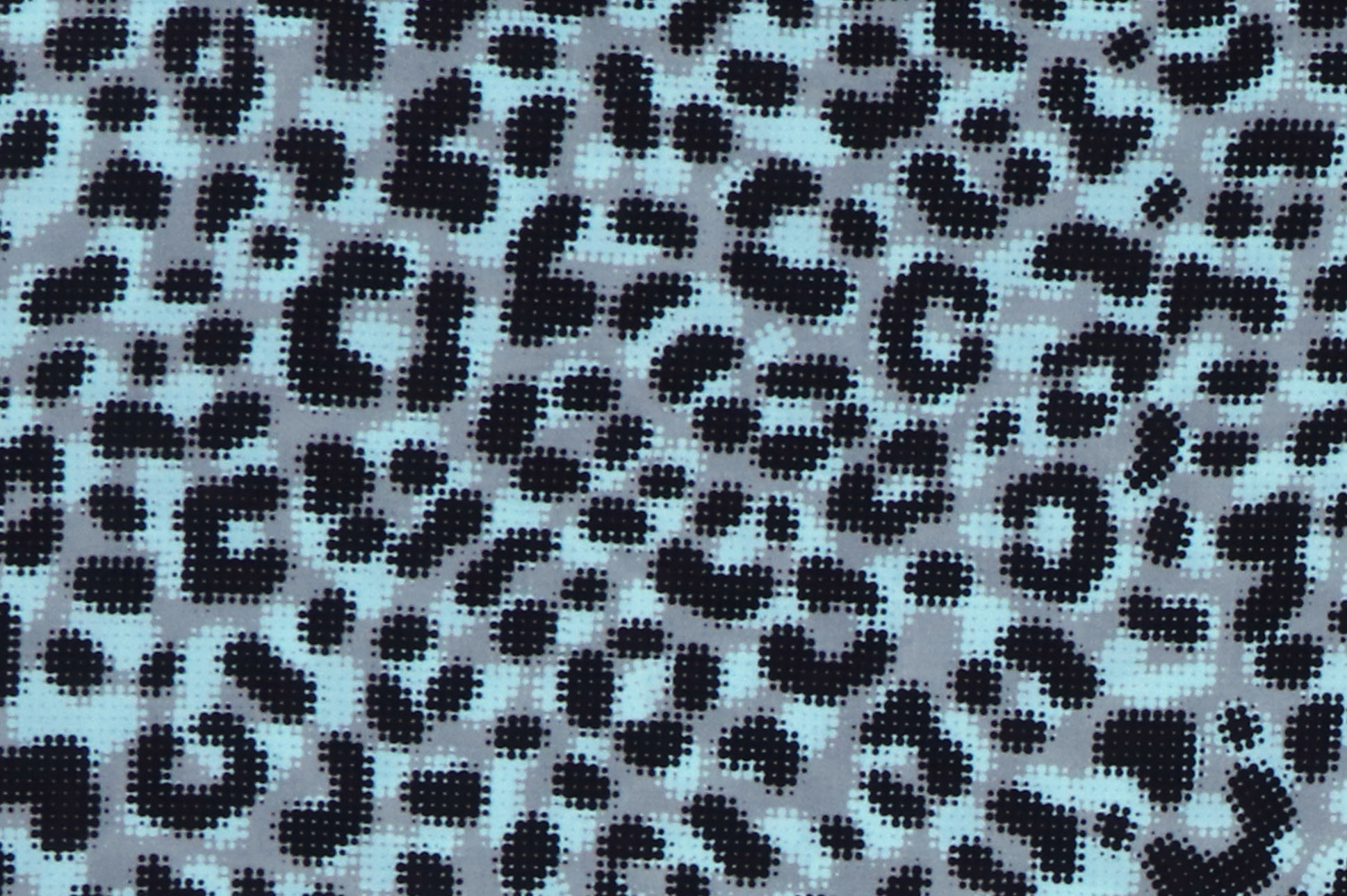 Viskose, Leo Dots by Thorsten Berger schwarz / mint