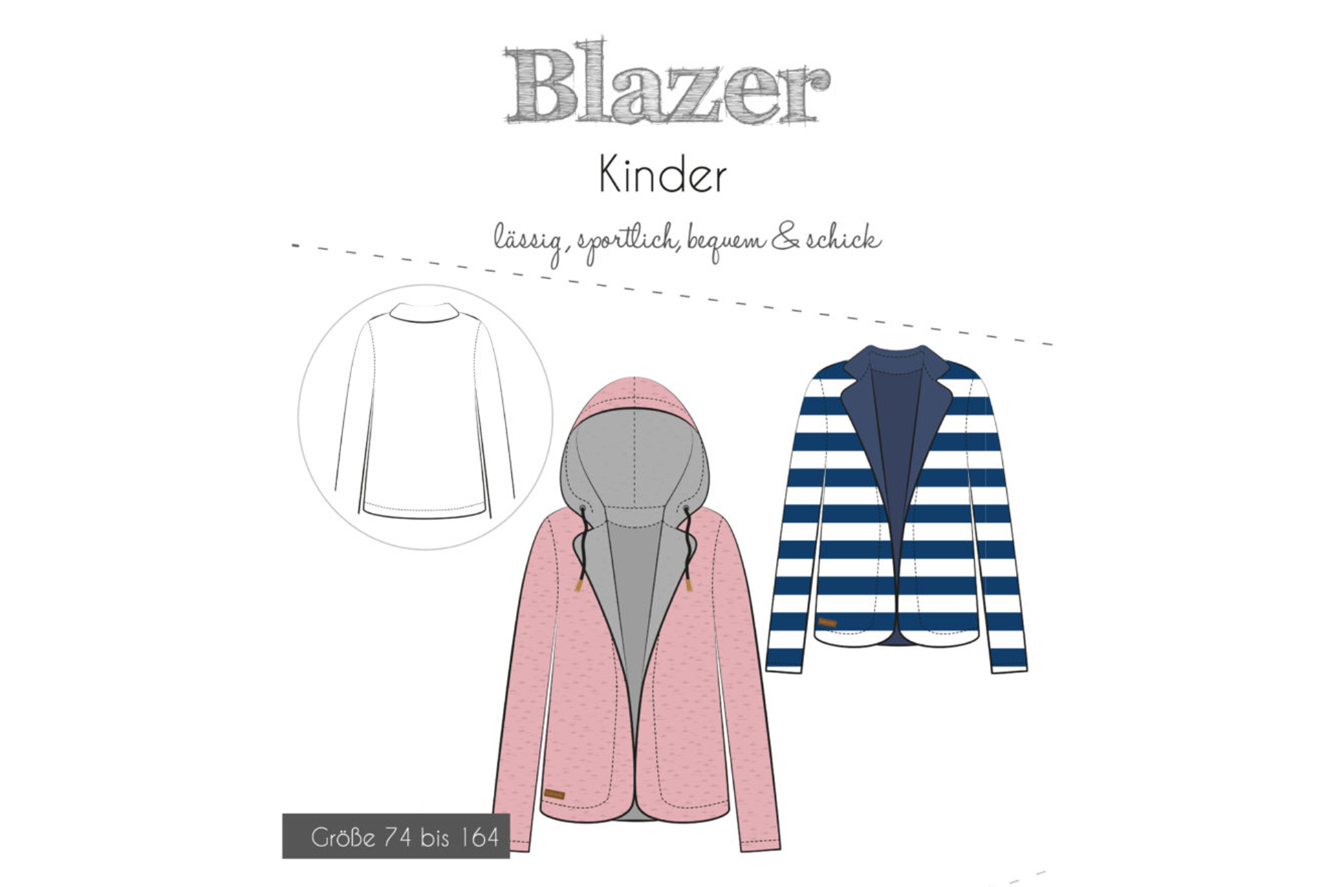 Papierschnittmuster, Fadenkäfer Kinder Blazer