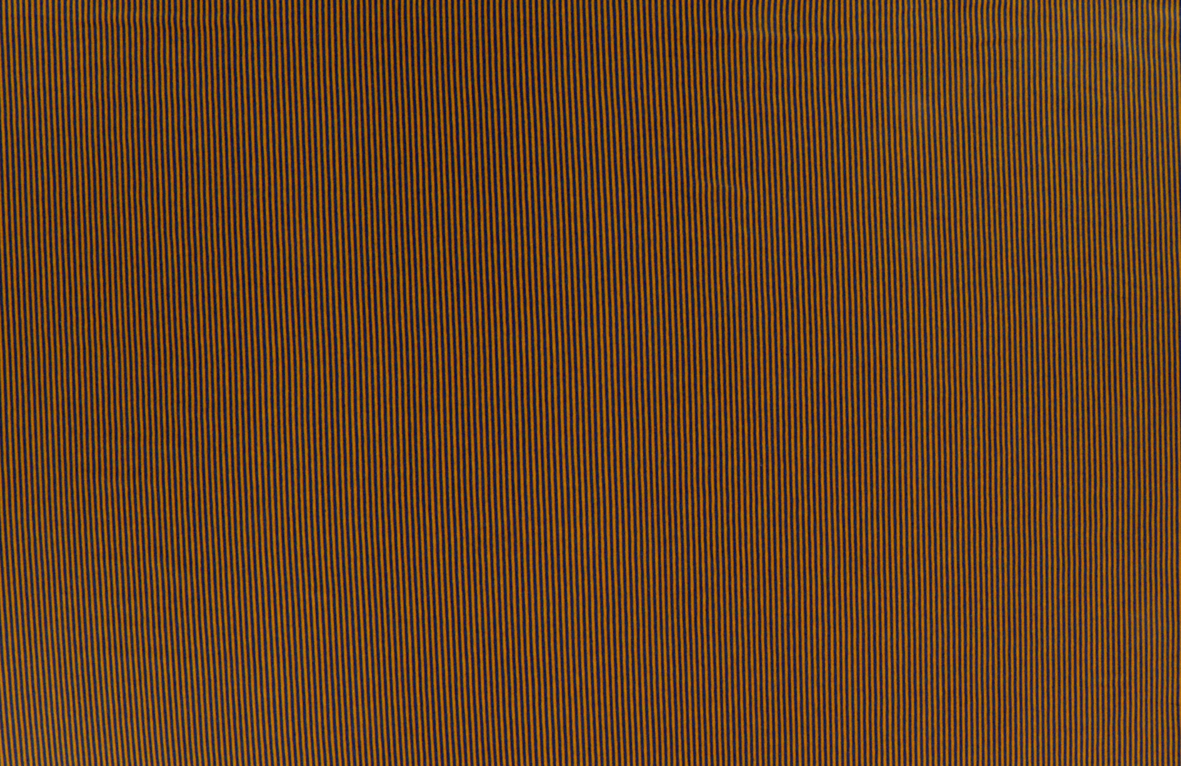 Baumwolljersey, gestreift petrol und ocker