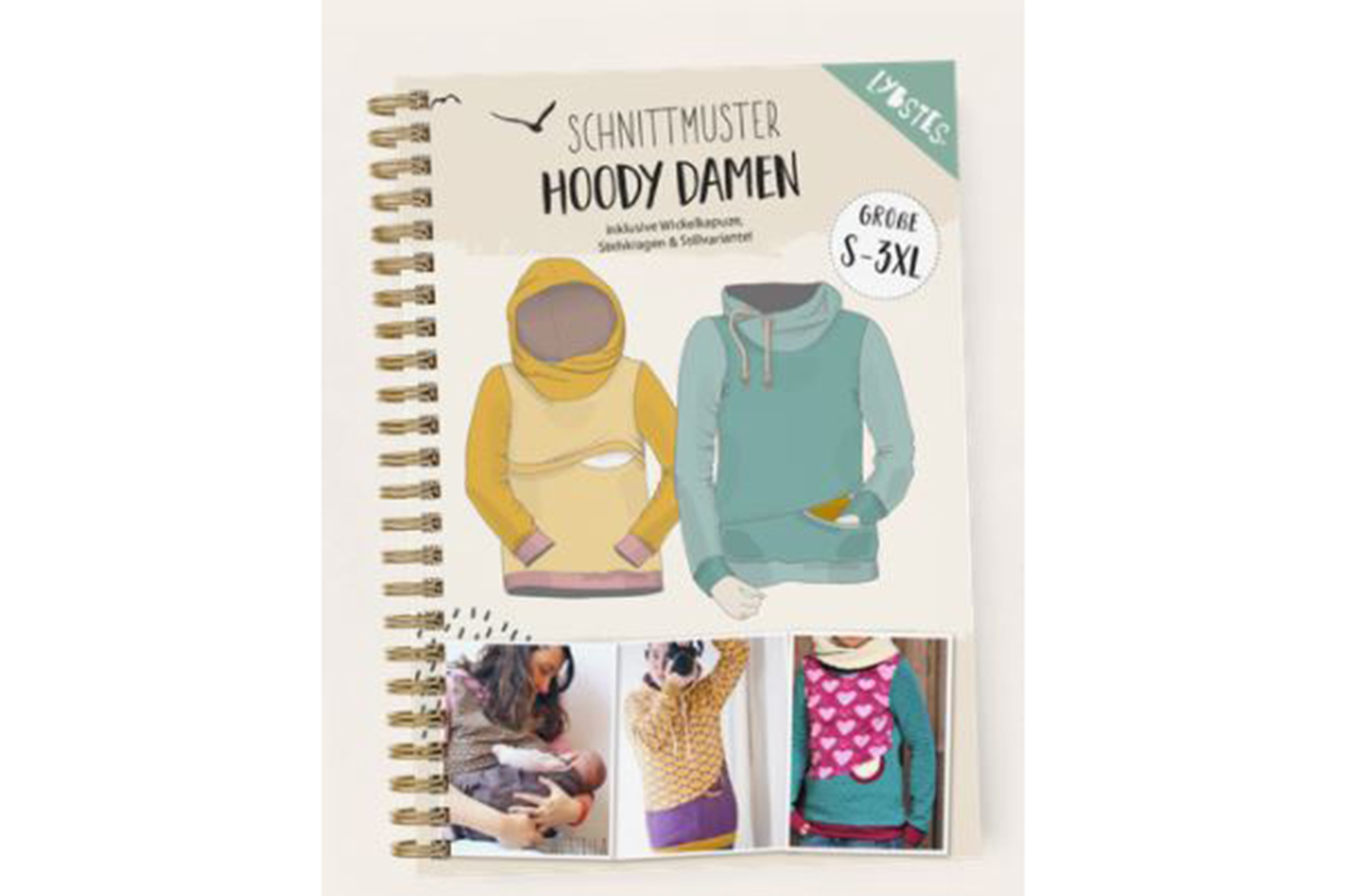 Papierschnittmuster, Lybstes, Mama Hoody, Gr. S-3XL