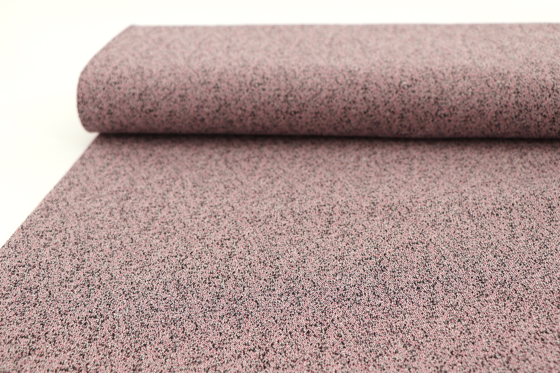 Dekostoff, Outdoor, meliert schwarz/rosa