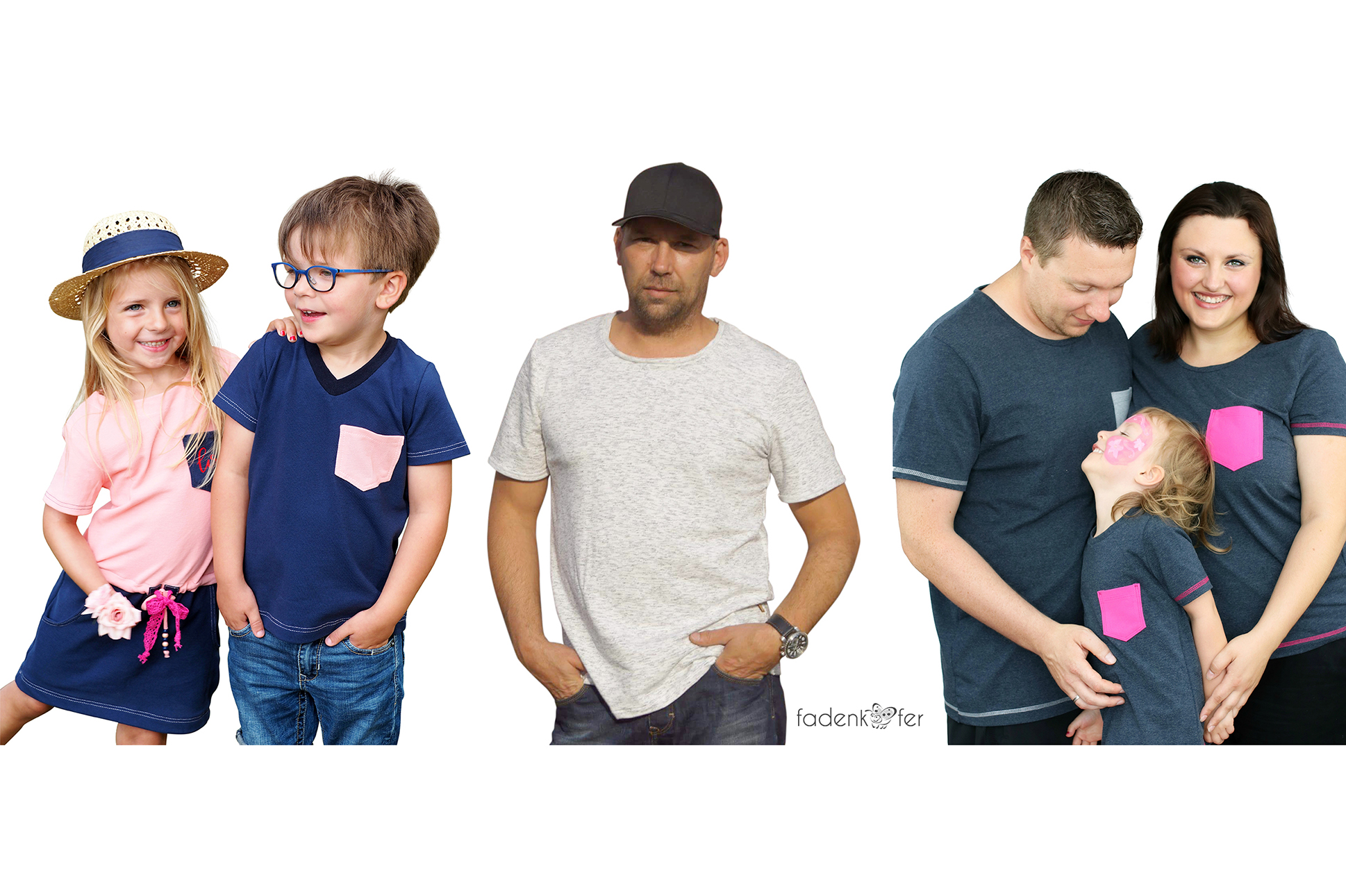 Papierschnittmuster, Fadenkäfer Basic-Shirt Damen