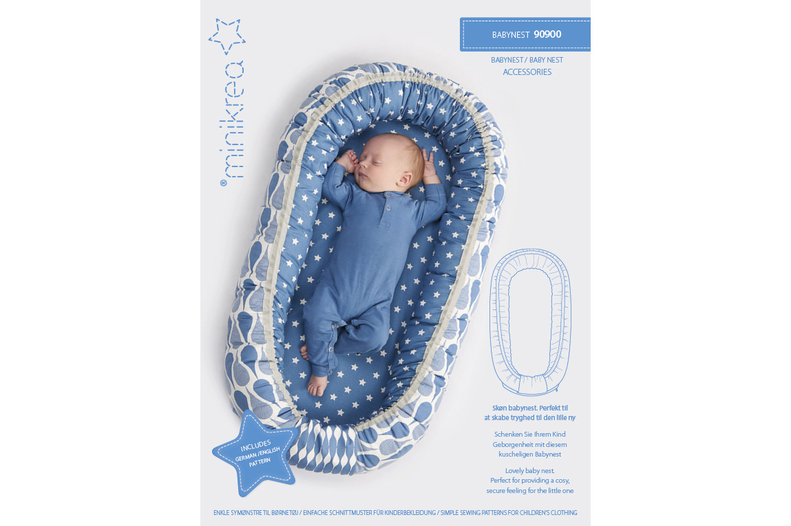 Papierschnittmuster, Minikrea Nestchen