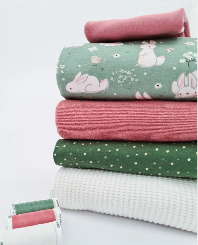 Jersey Fräulein von Julie, Häschen salbeigrün