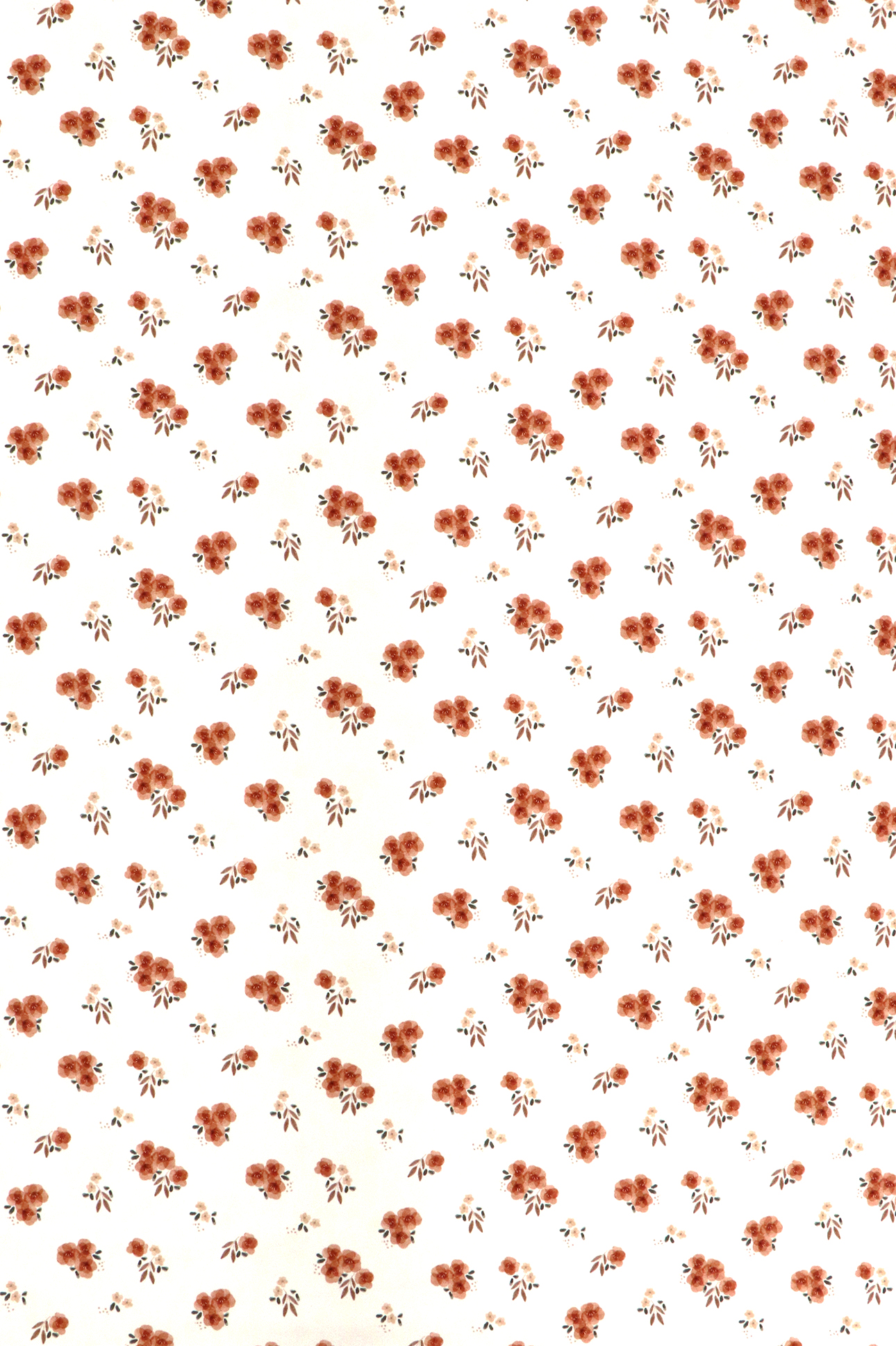 Baumwolljersey, kleine zarte Blumen auf weiß