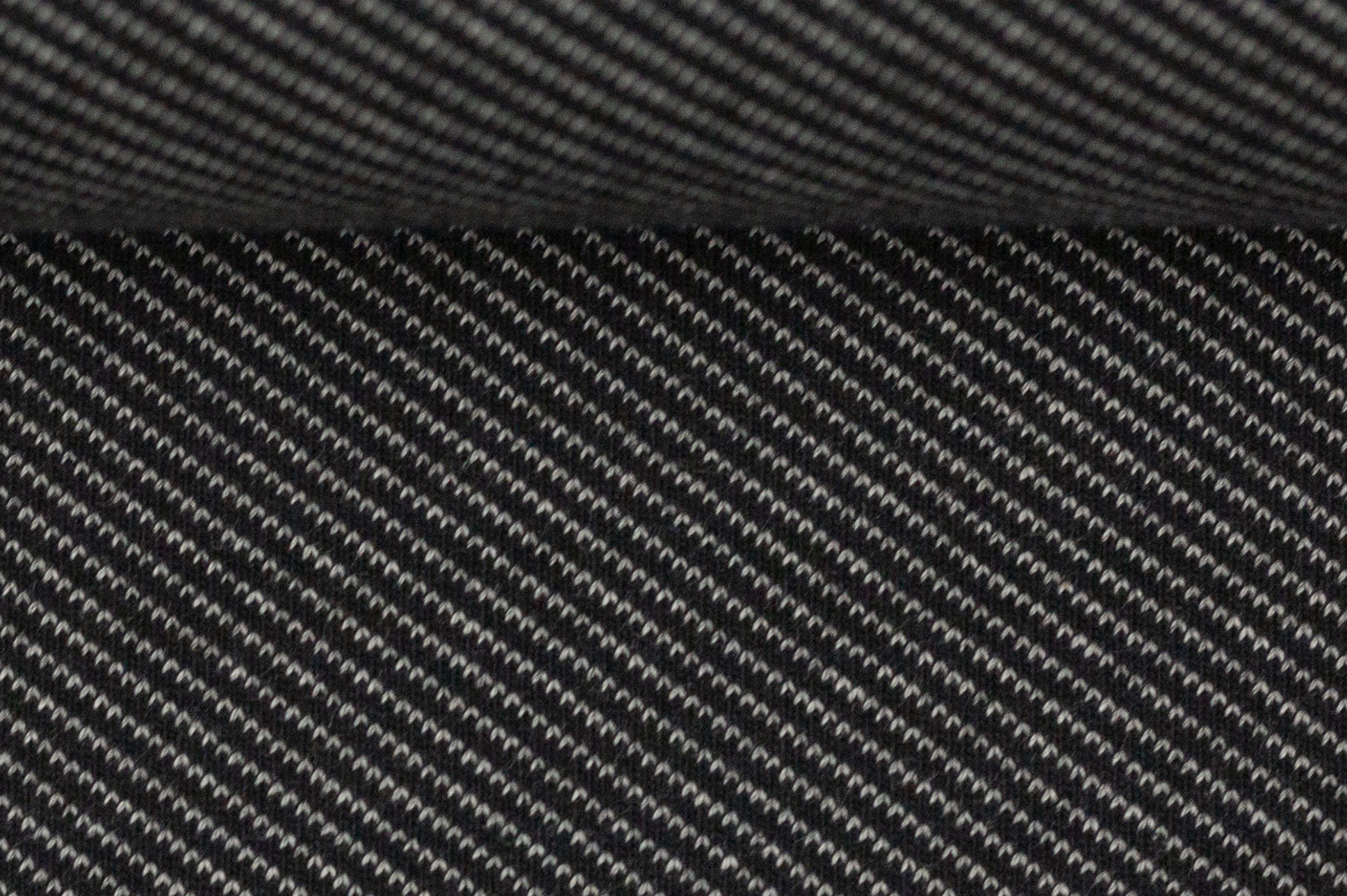 French Terry, Jacquard schwarz / grau leicht gestreift