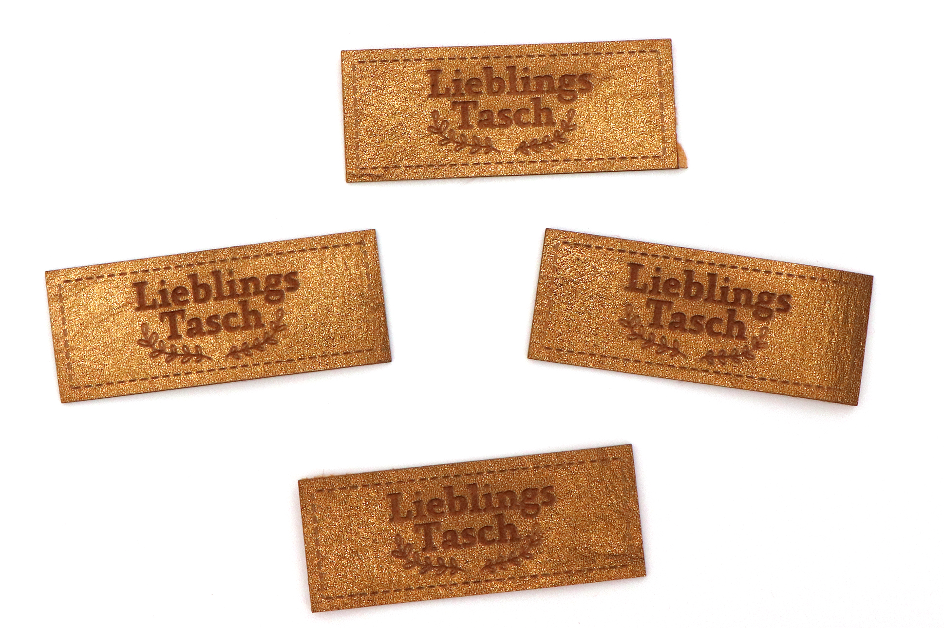 Label, "Lieblings Tasch" dunkles bronze
